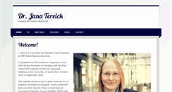 Desktop Screenshot of jana-tereick.de