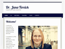 Tablet Screenshot of jana-tereick.de